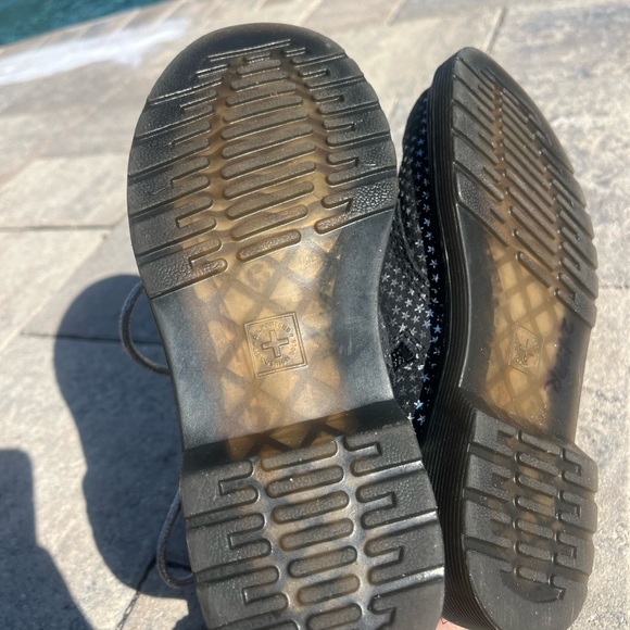 Dr. Martens Black Star Pattern Kids Combat Boots size 3 - Picture 5 of 14